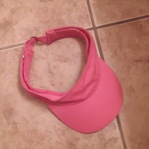 Hot pink visor hat adjustable